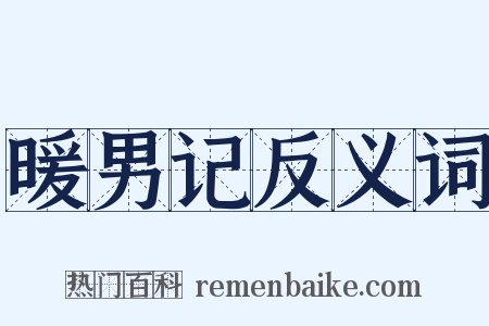 暖男记反义词是什么意思的图片